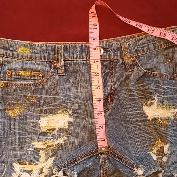 Bongo brand custom distressed cutoffs juniors size 9 - Picture 10 of 11